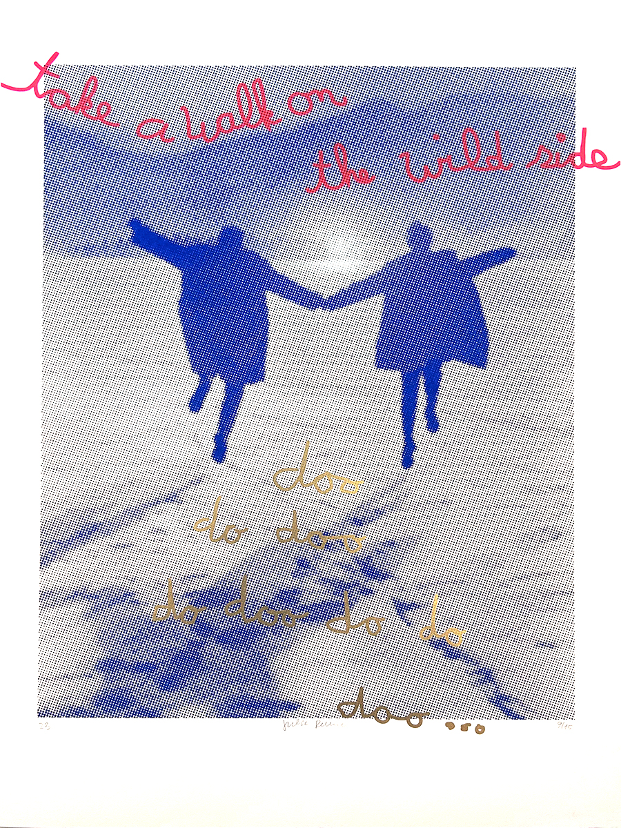 take a walk – screen print poster by nice print editions