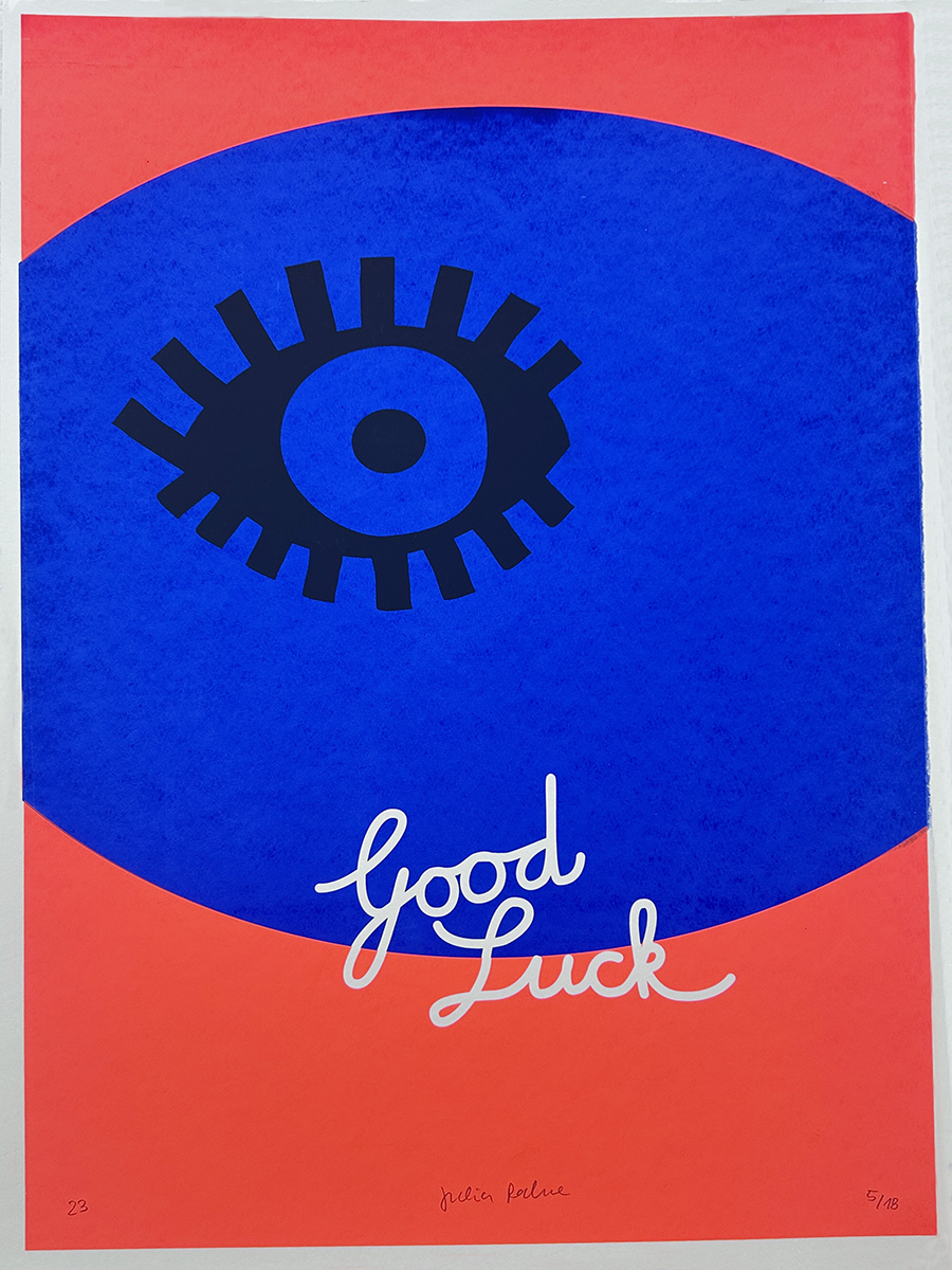 good luck – screen print poster by nice print editions