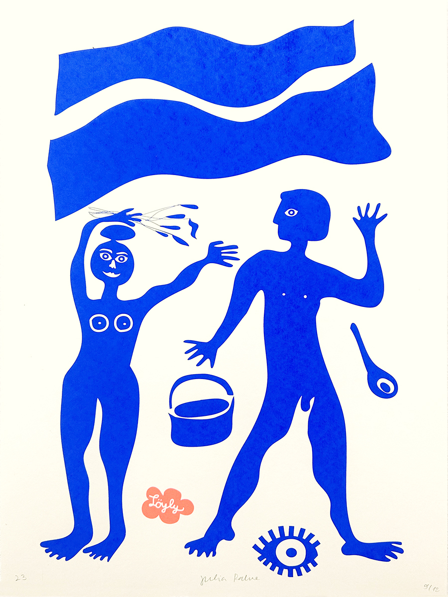 sauna – screen print poster by nice print editions