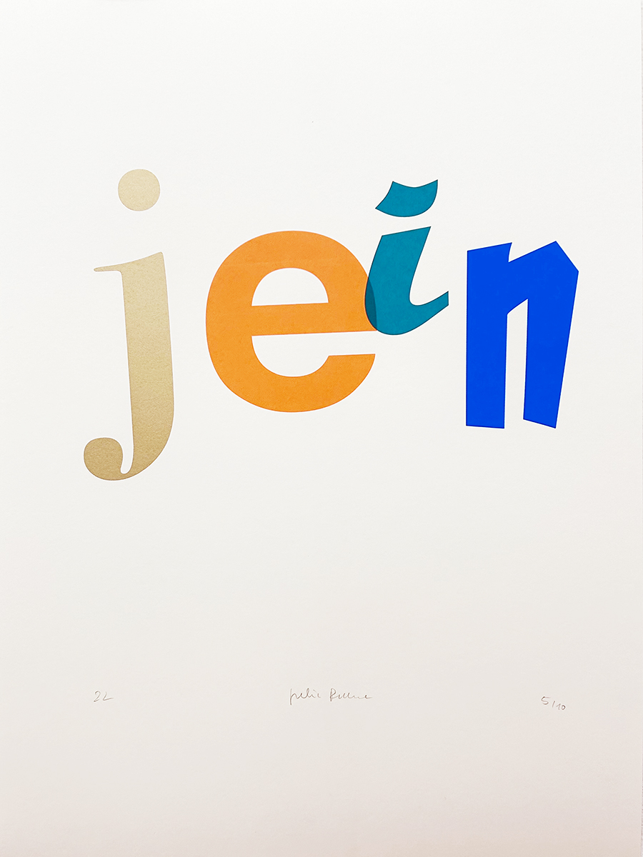 jein – screen print poster by nice print editions