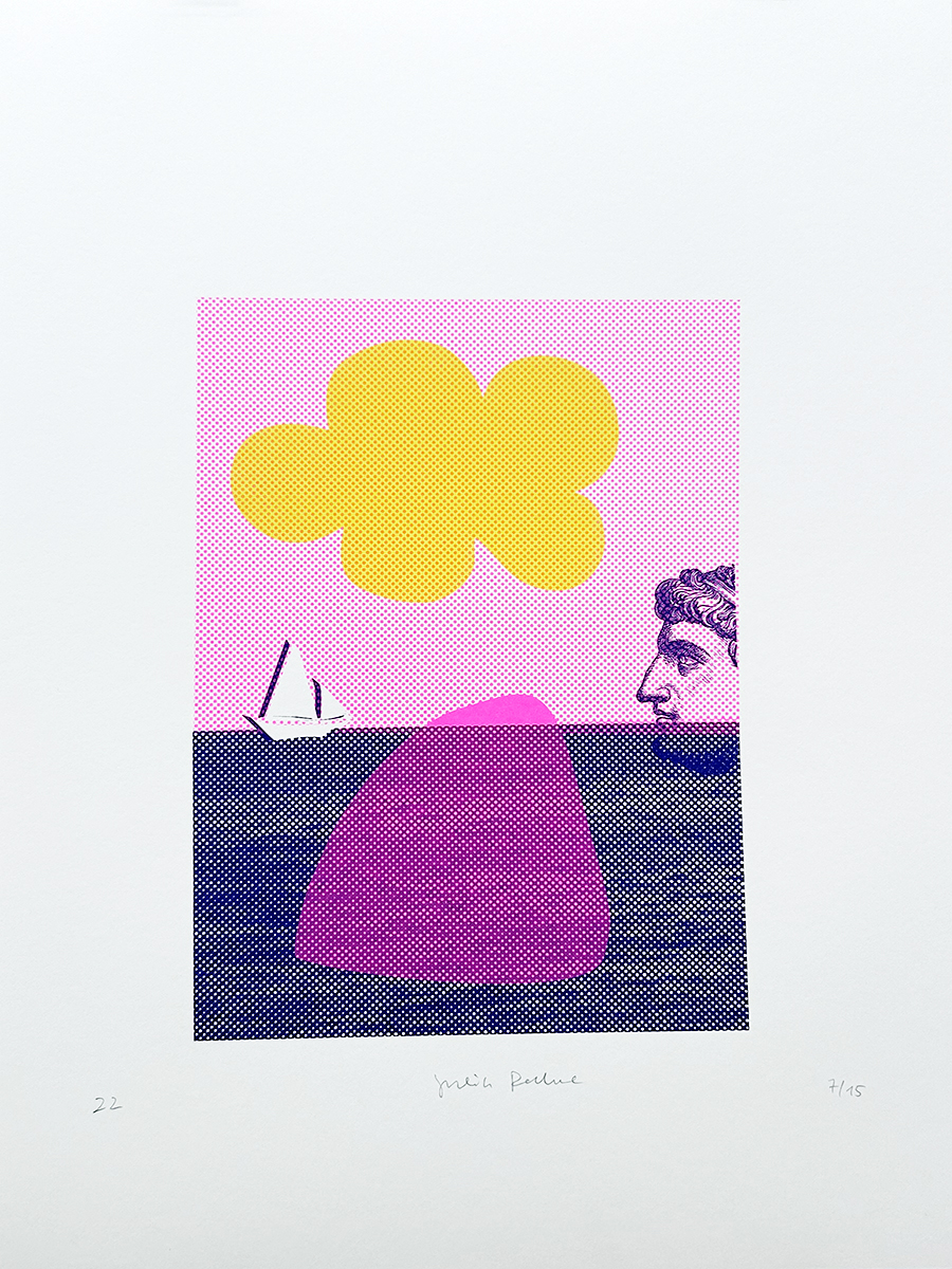 stromboli – screen print poster by nice print editions