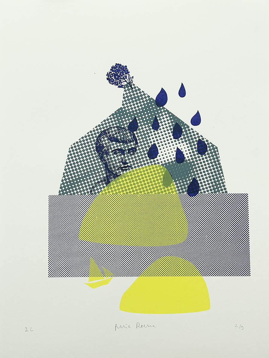 vulcano – screen print poster by nice print editions