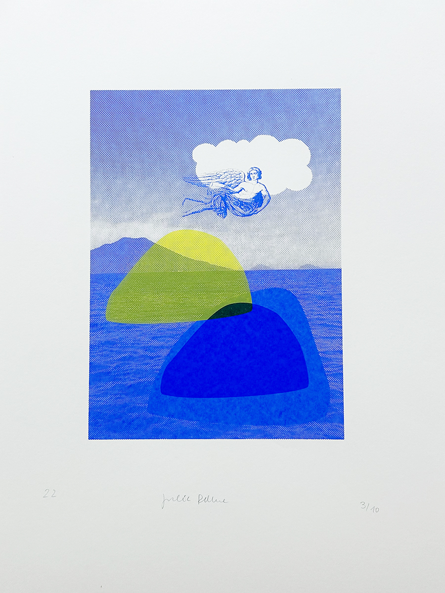 alicudi – screen print poster by nice print editions