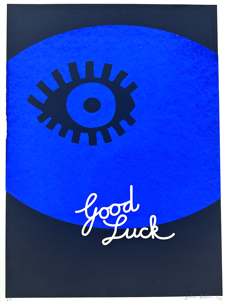 good luck black – screen print poster by nice print editions