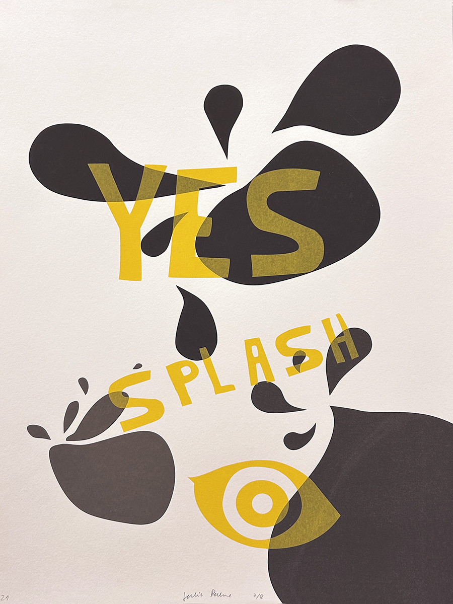 splash – screen print poster by nice print editions