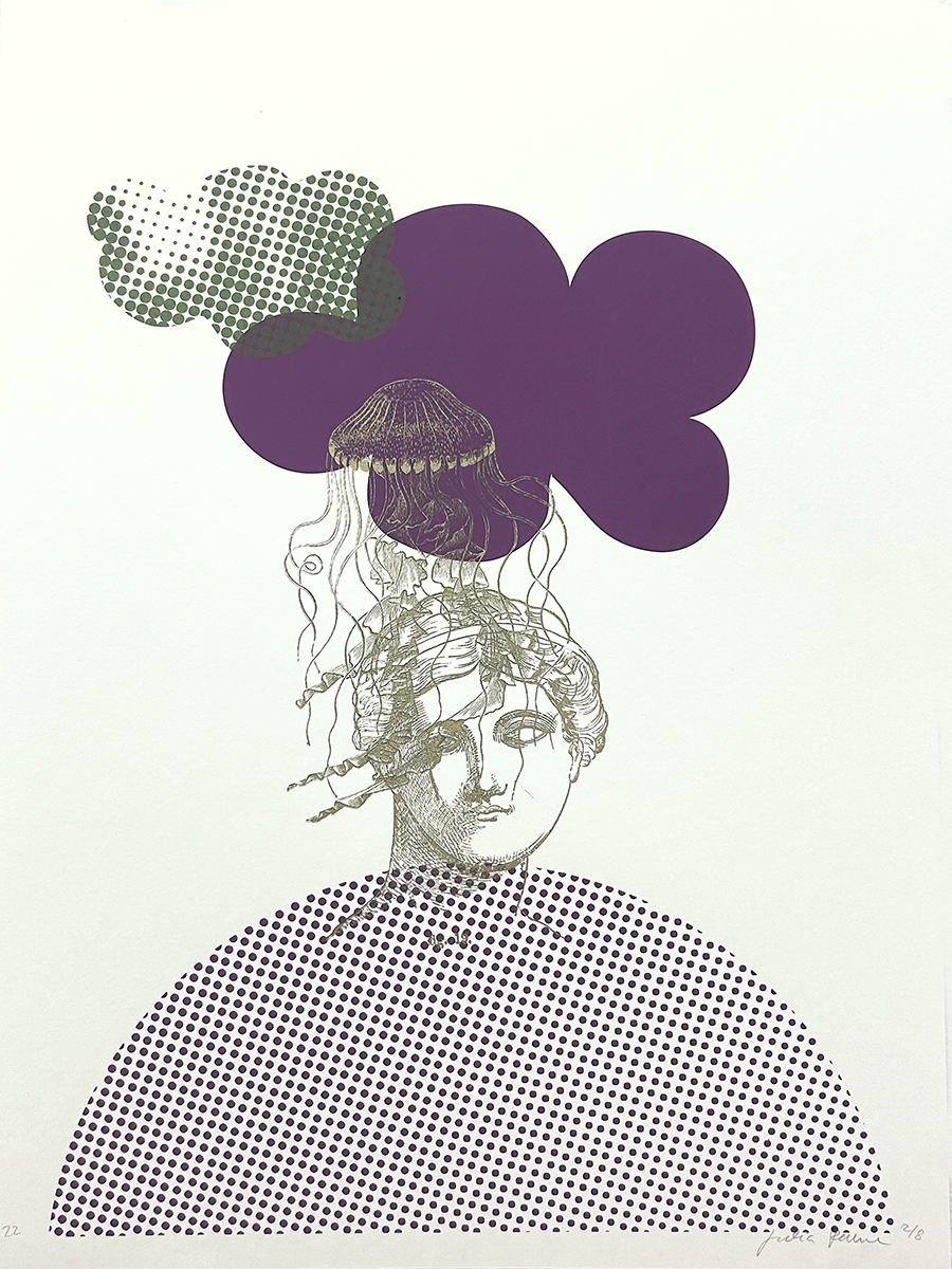 head gold – screen print poster by nice print editions