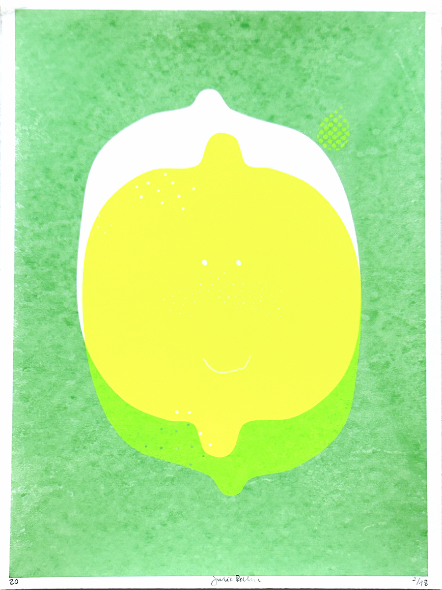 lemon – screen print poster by nice print editions