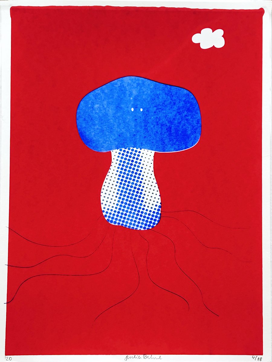mushroom – screen print poster by nice print editions