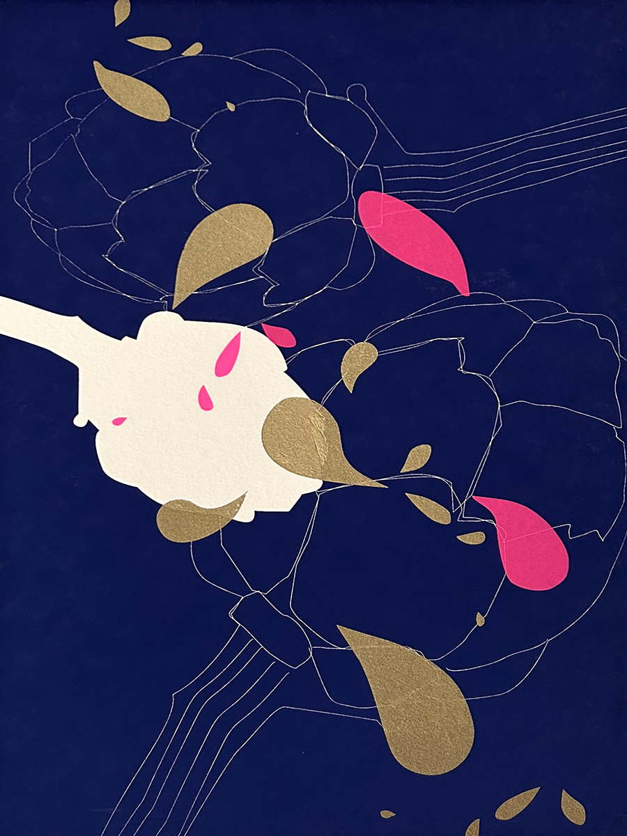 artischocke pink – screen print poster by nice print editions