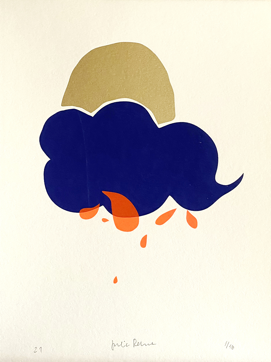 rain and sun – screen print poster by nice print editions