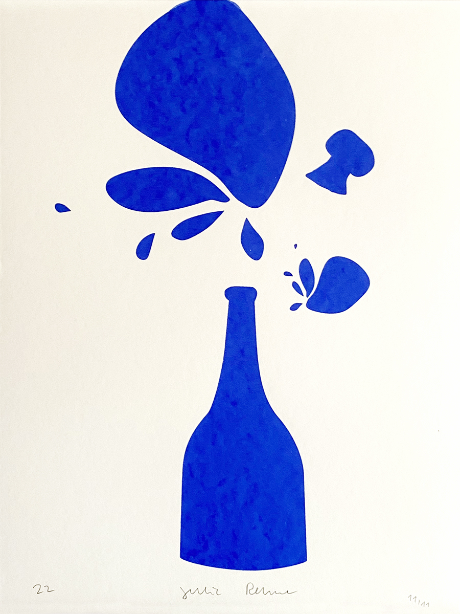 champagne – screen print poster by nice print editions