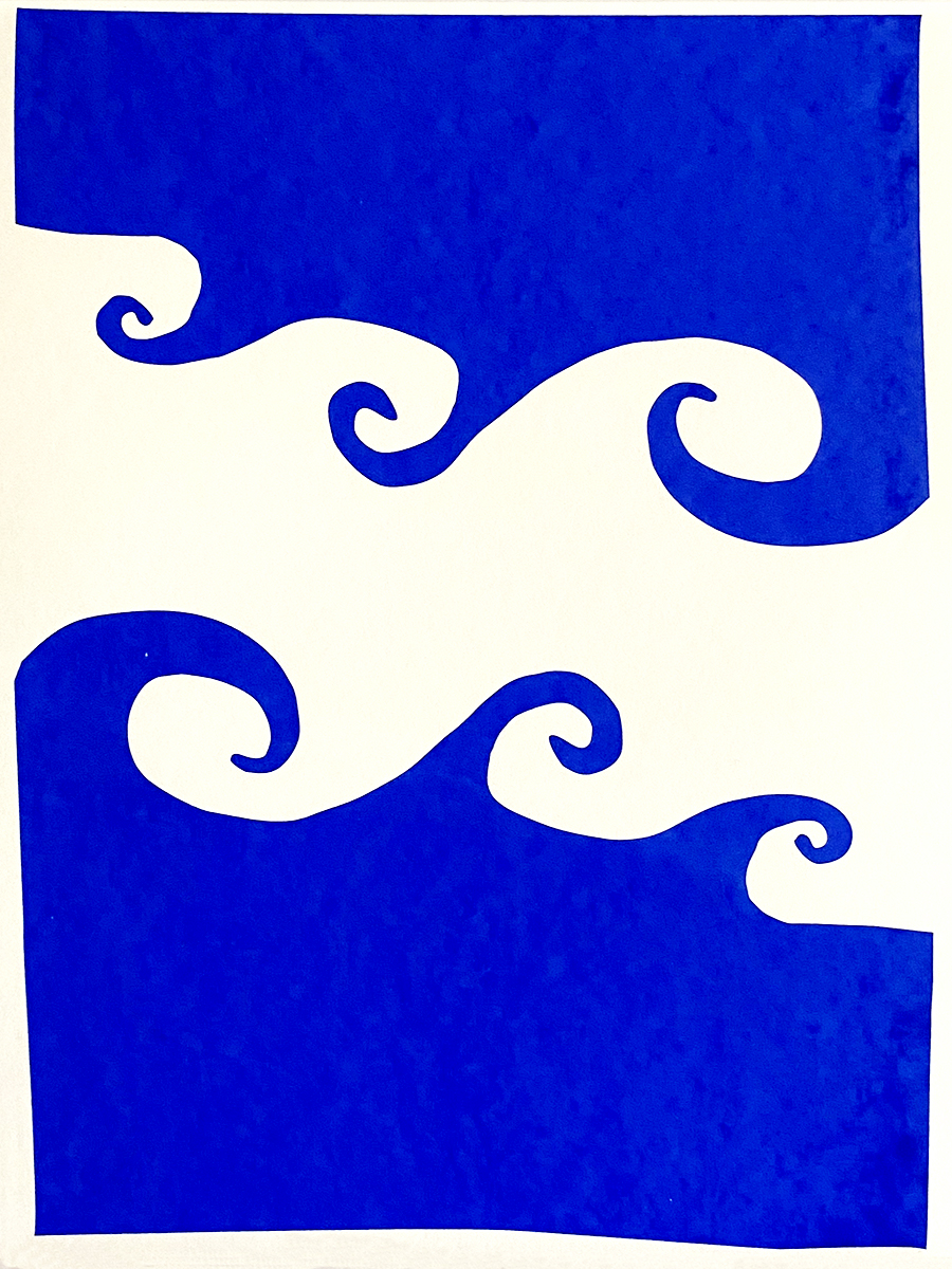 waves – screen print poster by nice print editions
