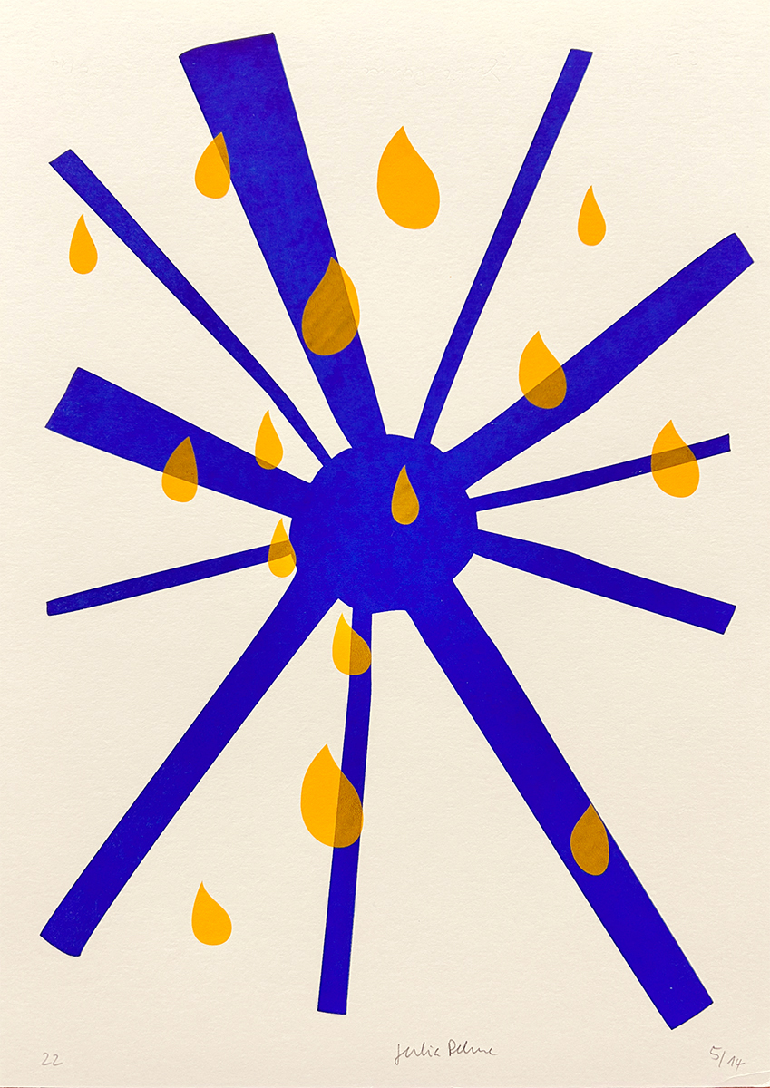 sun rain – screen print poster by nice print editions