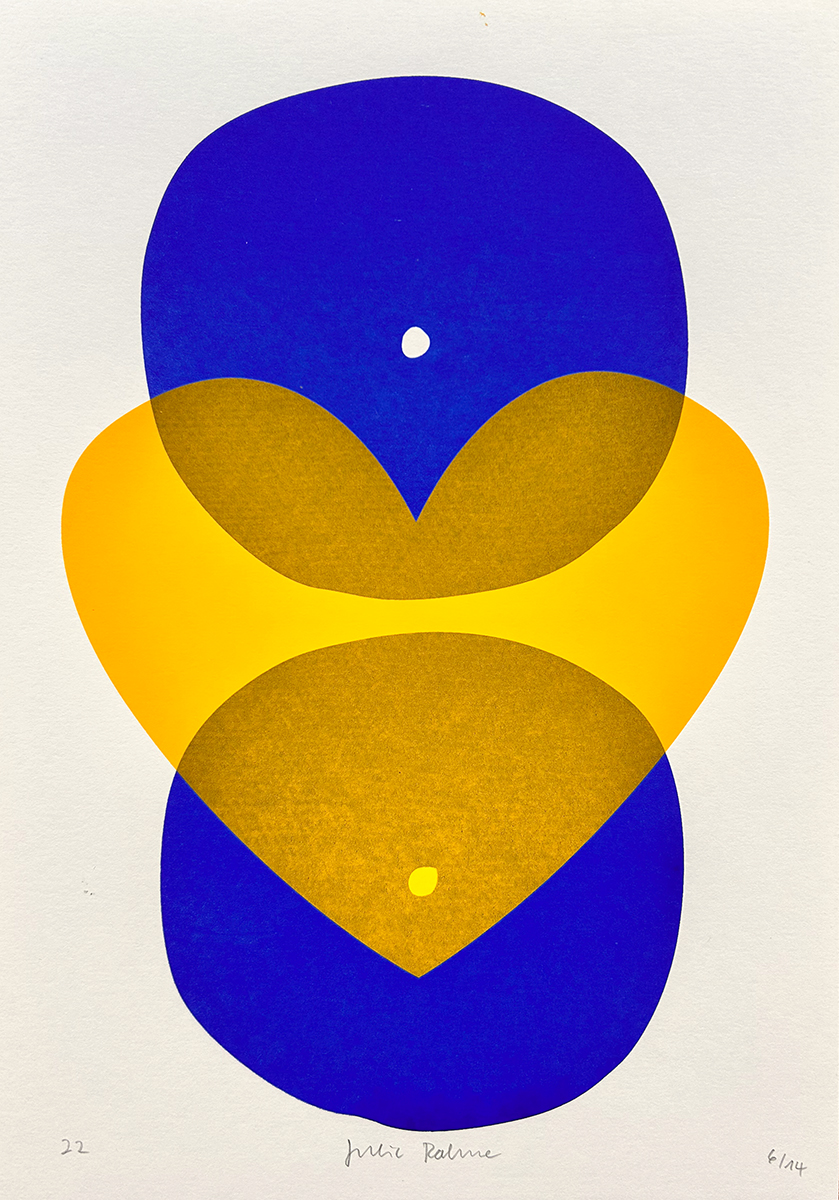 boobs love – screen print poster by nice print editions