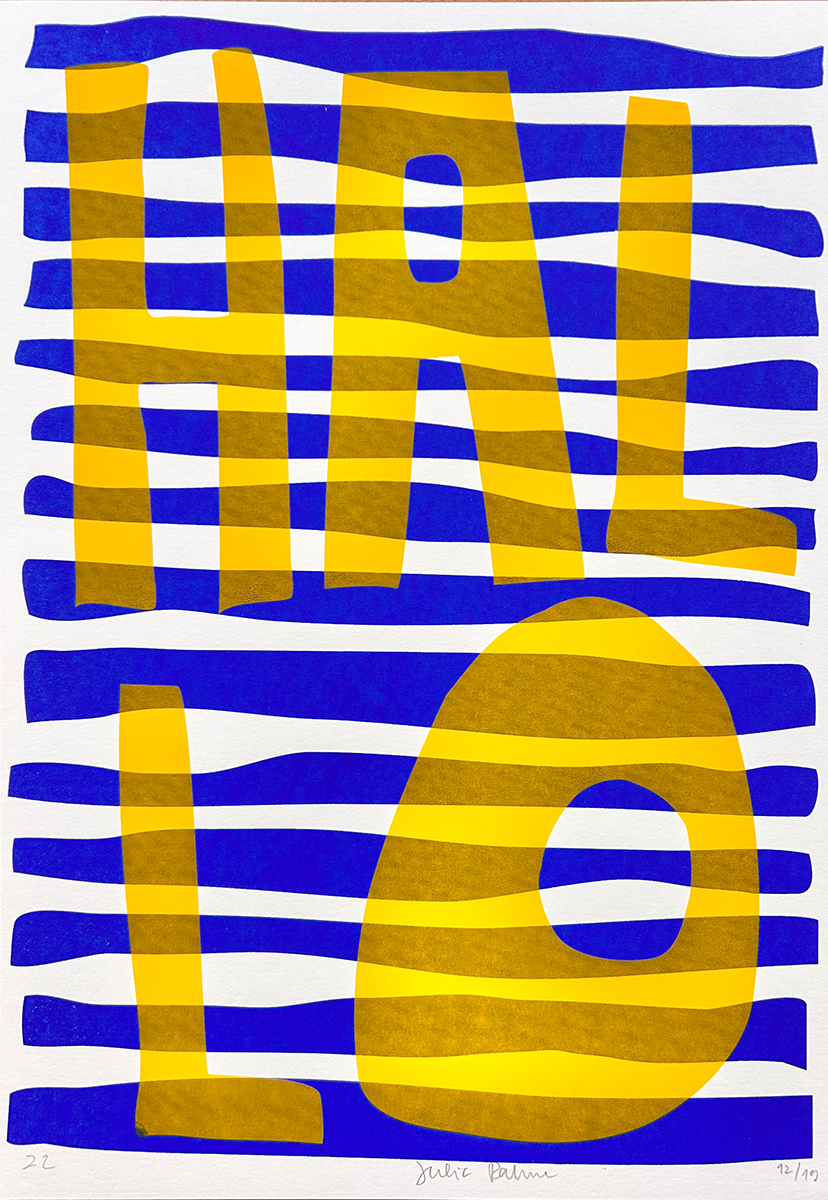 sea hallo – screen print poster by nice print editions