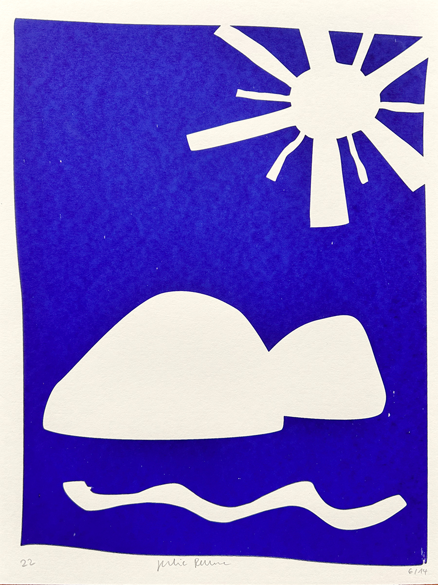 island – screen print poster by nice print editions