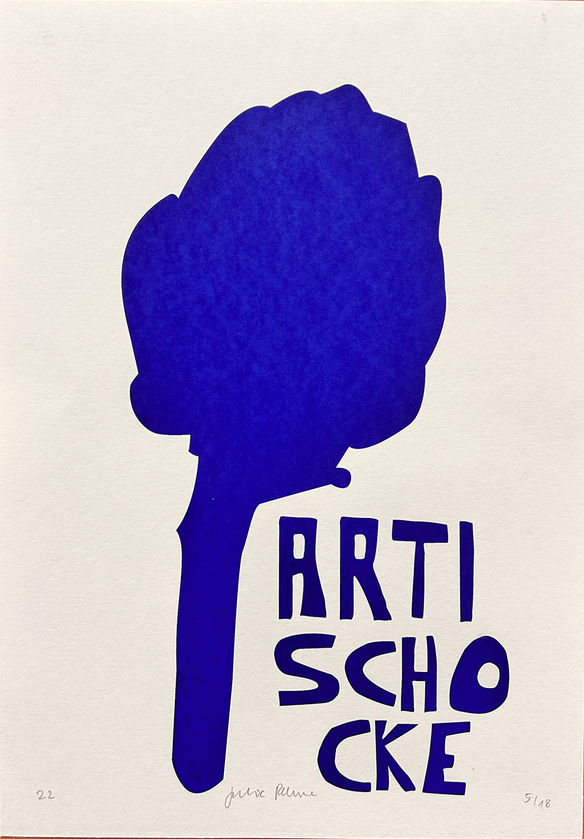 artischocke – screen print poster by nice print editions
