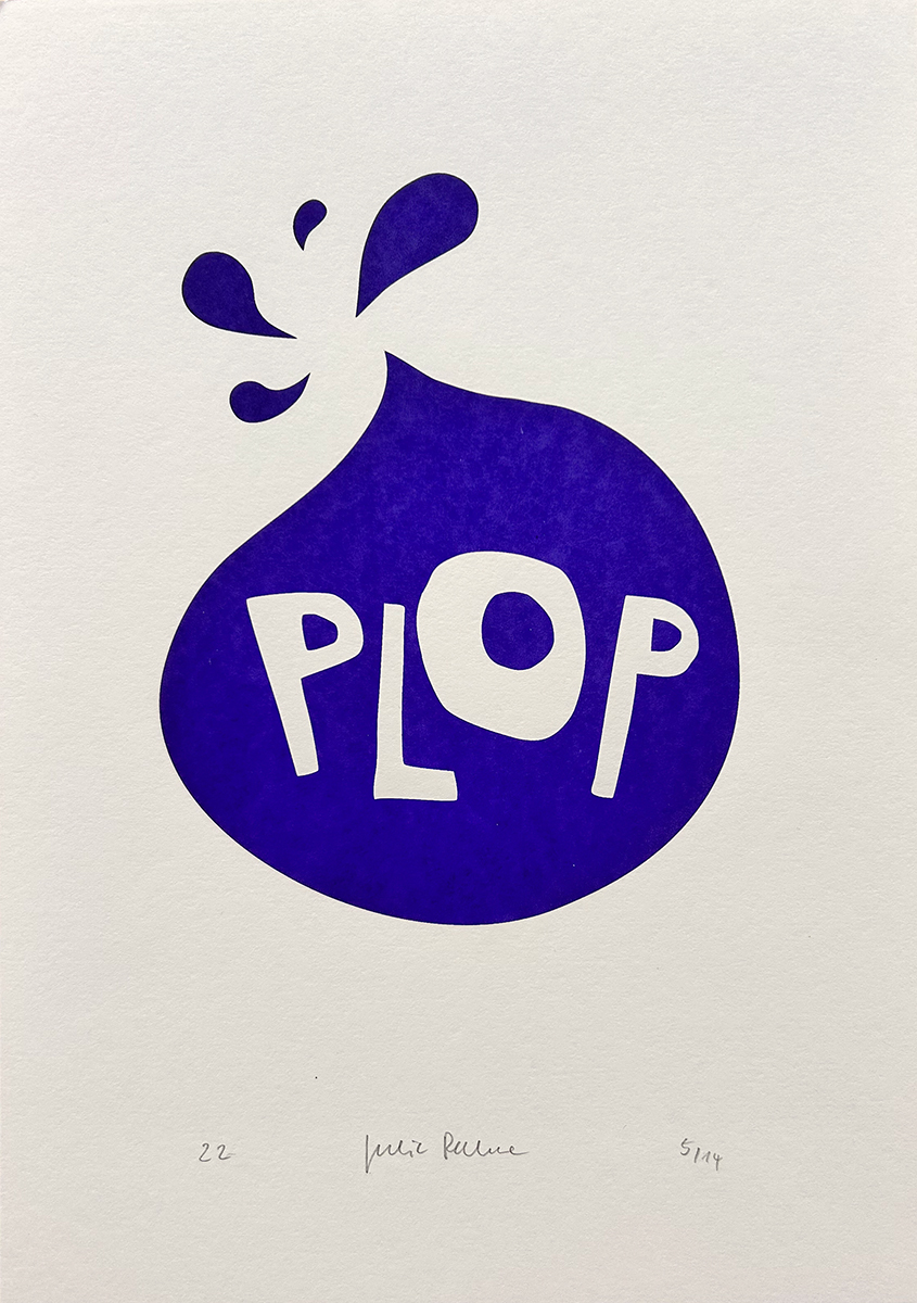 plop – screen print poster by nice print editions