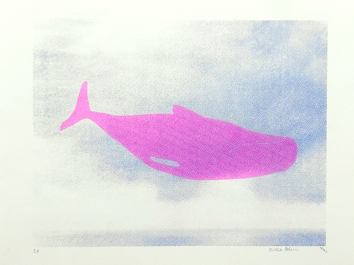 pink wal – screen print poster by nice print editions