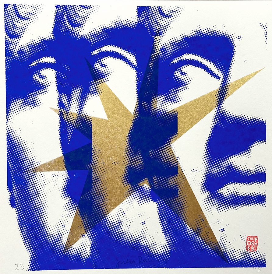 Elvis Gold – screen print poster by nice print editions