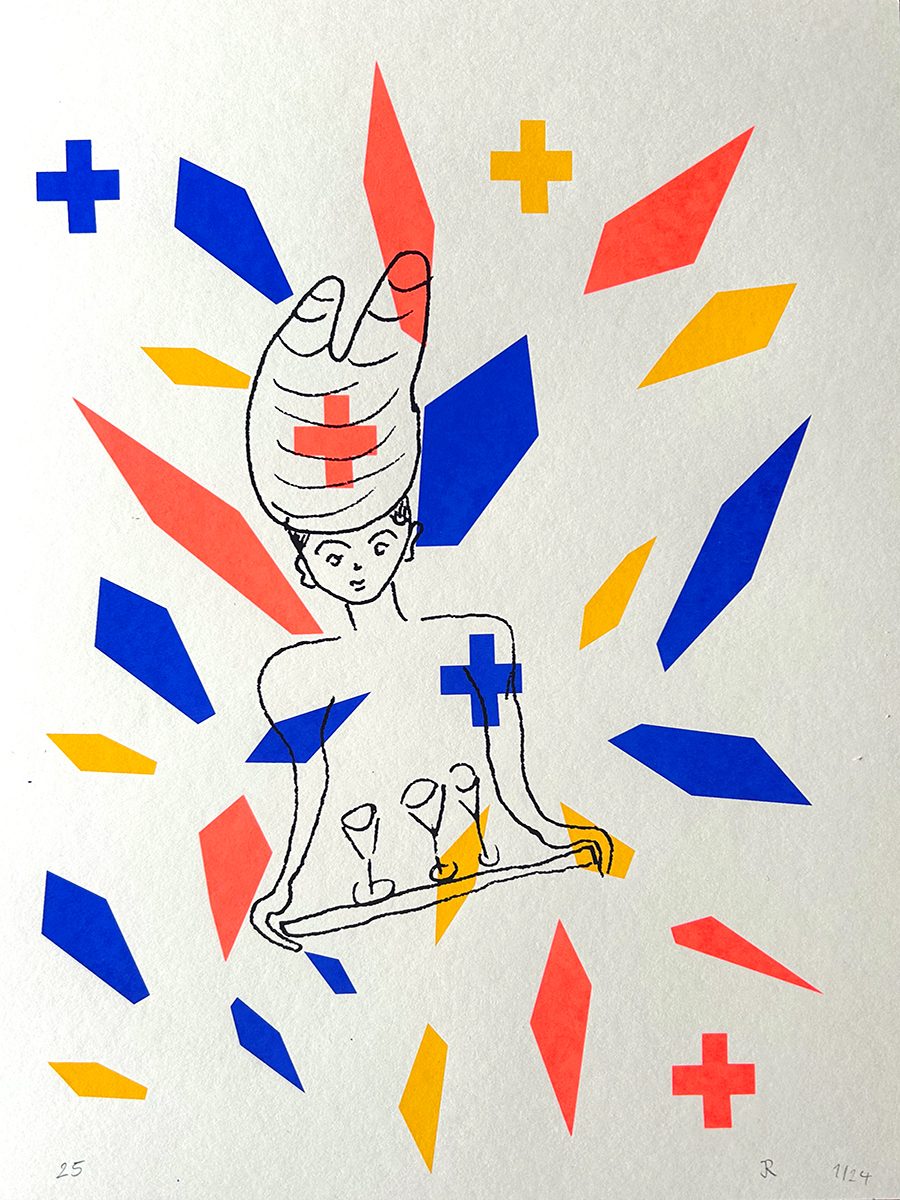 Nurse – screen print poster by nice print editions
