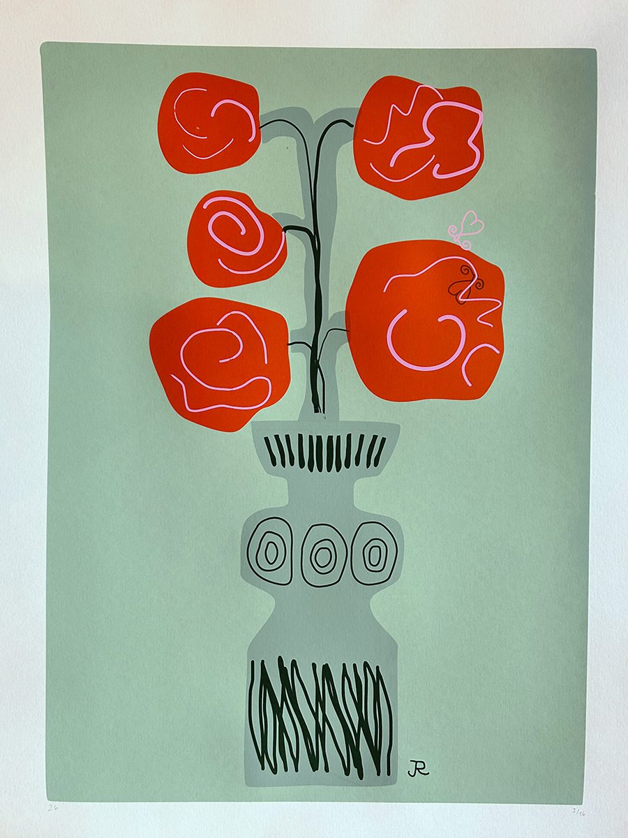 Bouquet One – screen print poster by nice print editions